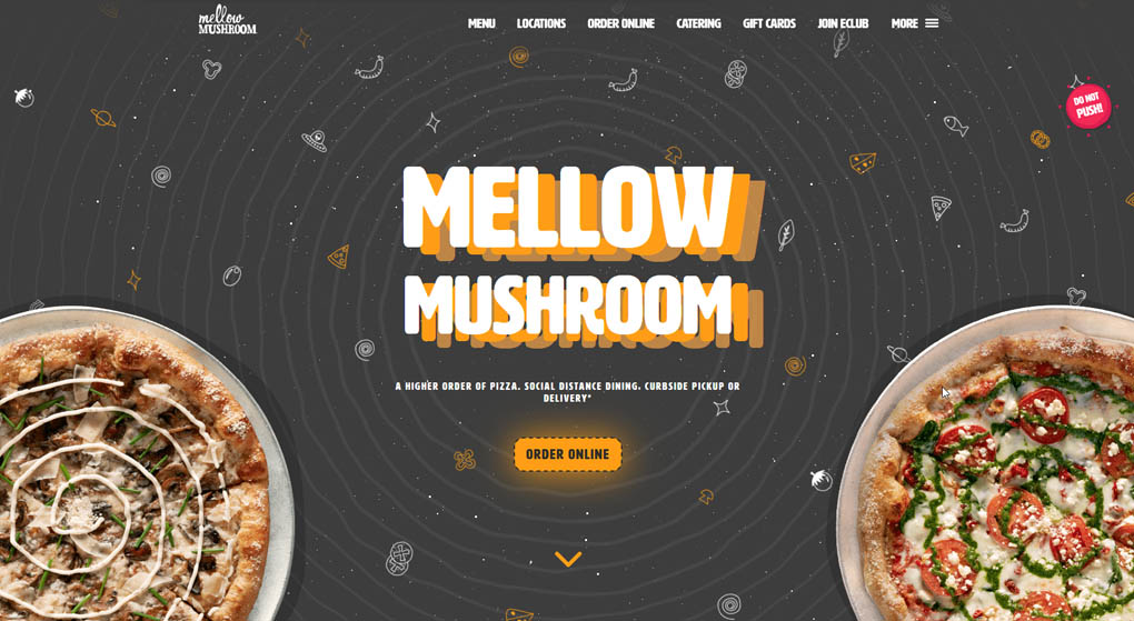 Mellow Mushroom Pizza Bakers Restaurant Website Design 