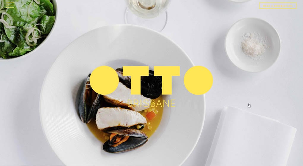 OTTO Restaurant Website Design