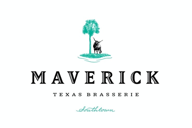 Maverick Texas Brasserie - Logo by Pentagram