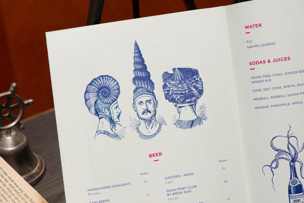 The Pelican Seafood Bar & Grill - Menu by Foreign Policy Design