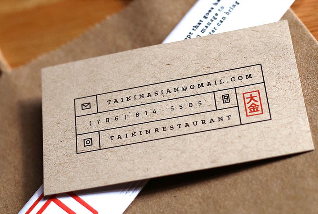 Taikin Asian Restaurant – Business Card by Oscar Bastidas